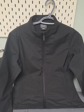 Black Women's Lightweight Zip Jacket With No Hood- CH Essentials